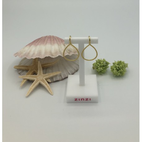 ZinZi Goldplated Oorhangers in Druppelvorm ZIO 2046G