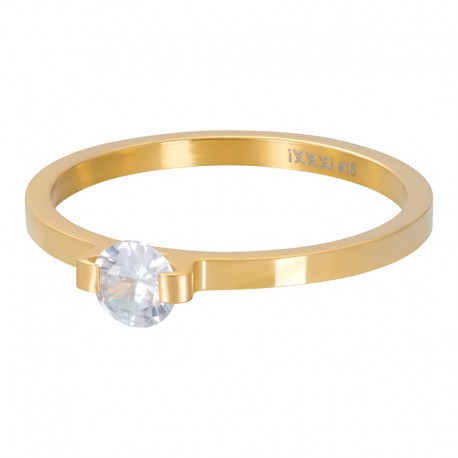 iXXXi vulring mini glamour steen goud 2mm