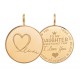 Pendant "Daughter Love" groot goud