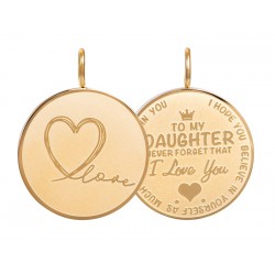 Pendant "Daughter Love" groot goud