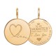 Hanger "Daughter Love" klein goud