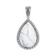 Charm "Magic White" zilver