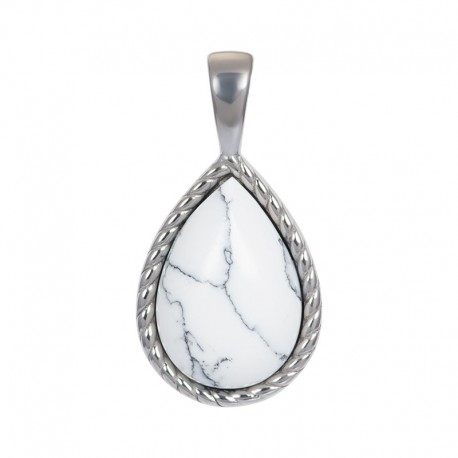 Charm "Magic White" zilver