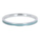 IXXXI vulring 2mm "Line Turquoise" mat zilver