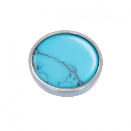 Top part 7mm "Bohemian Turquoise" zilver