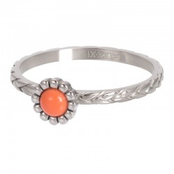 IXXXI vulring 2mm "Inspired Coral" zilver