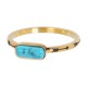IXXXI vulring 2mm "Festival Turquoise" goud