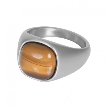 IXXXI MEN ring "Cadillac" mat zilver