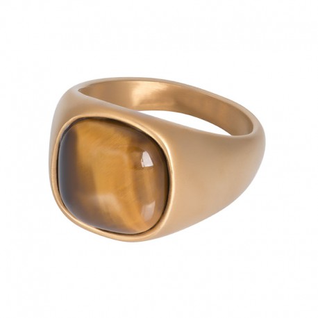 IXXXI MEN ring "Cadillac" mat goud