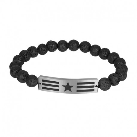 IXXXI MEN armband "Son" mat zilver