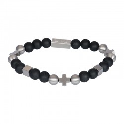 IXXXI MEN armband "Grover" mat zilver