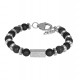 IXXXI MEN armband "Lionel" mat zilver