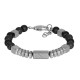 IXXXI MEN armband "Fern" mat zilver