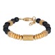 IXXXI MEN armband "Fern" mat goud