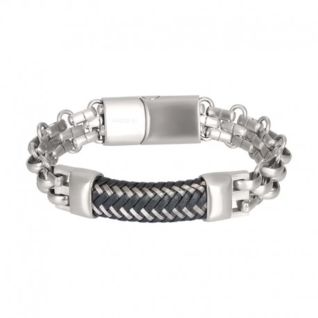 IXXXI MEN armband "Grenoble" mat zilver