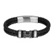 IXXXI MEN armband "River" mat zilver