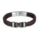 IXXXI MEN armband "Ocean" mat zilver