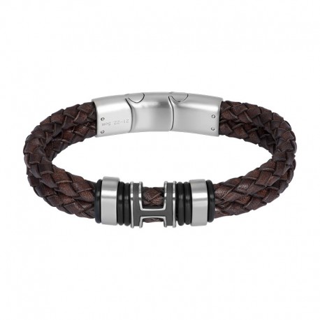 IXXXI MEN armband "Ocean" mat zilver