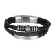 IXXXI MEN armband "Clyde" mat zilver