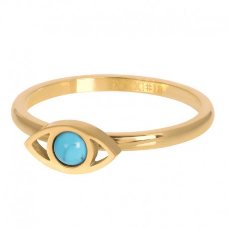 IXXXI vulring 2mm "Lucky Eye" goud
