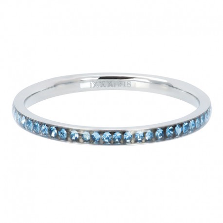 iXXXi vulring zirkonia crystal lichtblauw 2mm