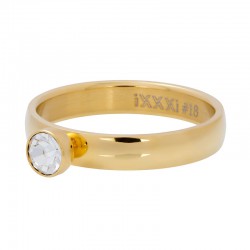 iXXXi vulring zirkonia stone goud 4mm