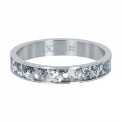 iXXXi vulring glitter confetti zilver 4mm