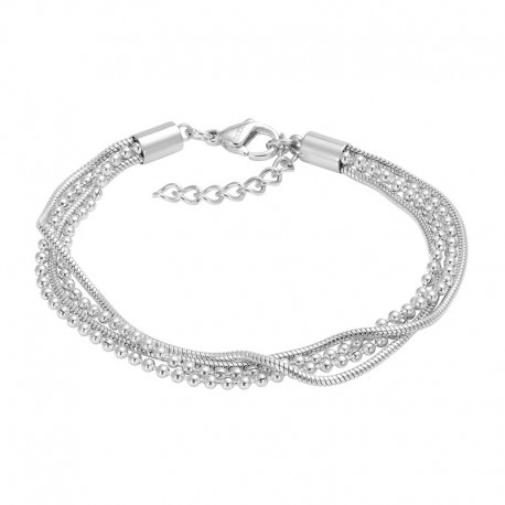 ixxxi armband slangenbal 4 st zilver