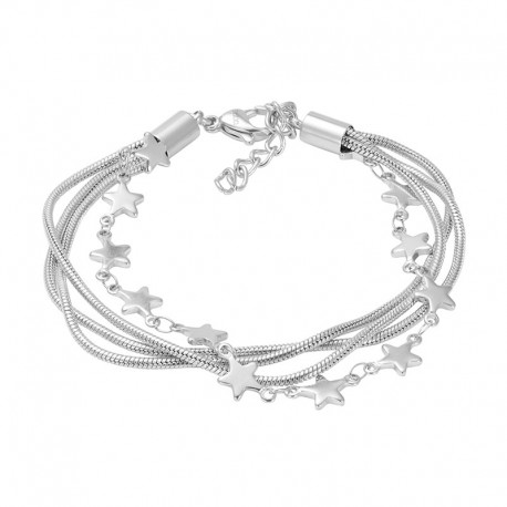 ixxxi armband slang en ster zilver