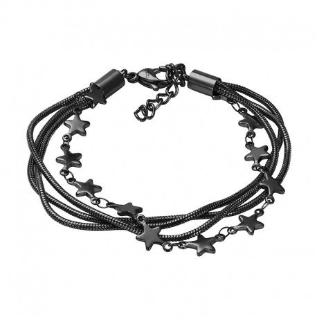 ixxxi armband slang en ster zwart