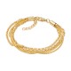 ixxxi armband slang en popcorn goud