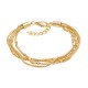 ixxxi armband slang en knoop goud
