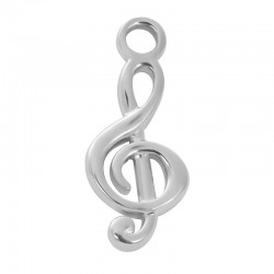 ixxxi charm muzieksleutel zilver