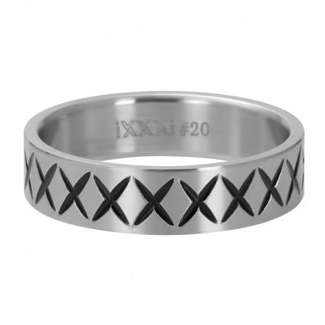 ixxxi men vulring cross line zilver 6mm