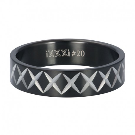 ixxxi men vulring cross line zwart 6mm