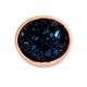 ixxxi top part drusy dark blue - rosé