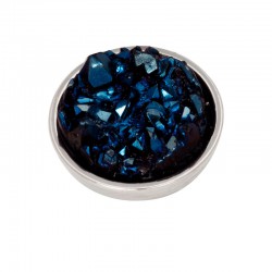 ixxxi top part drusy dark blue - zilver
