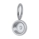 ixxxi charm top part base - zilver ca 8mm